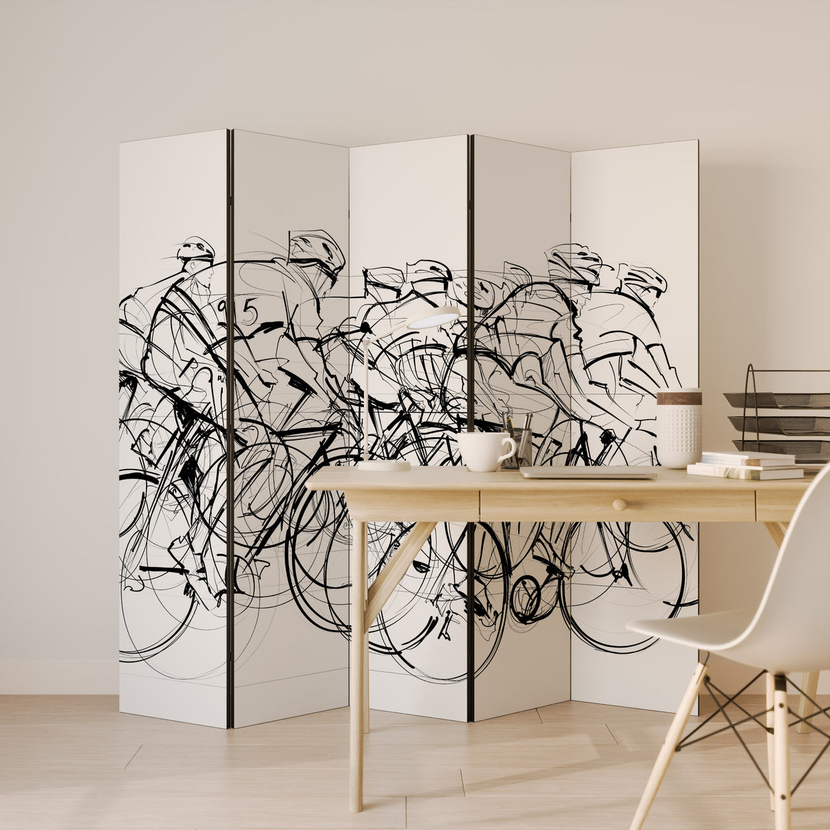 CYCLING COMPETITION Παραβάν με 5 πάνελ