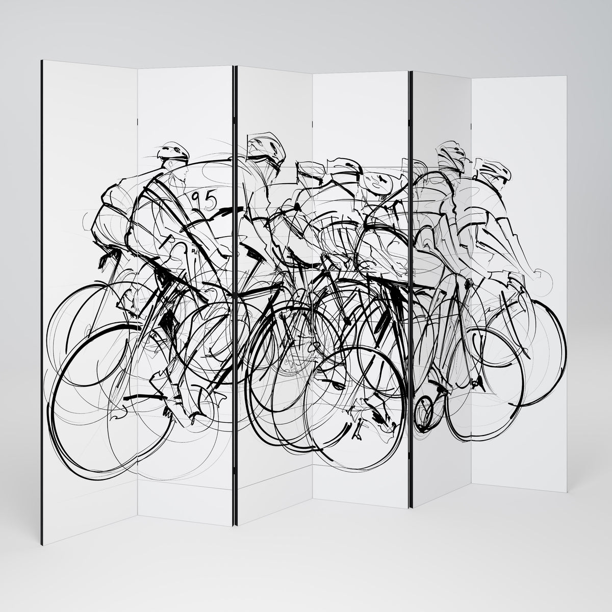 CYCLING COMPETITION Παραβάν με 6 πάνελ