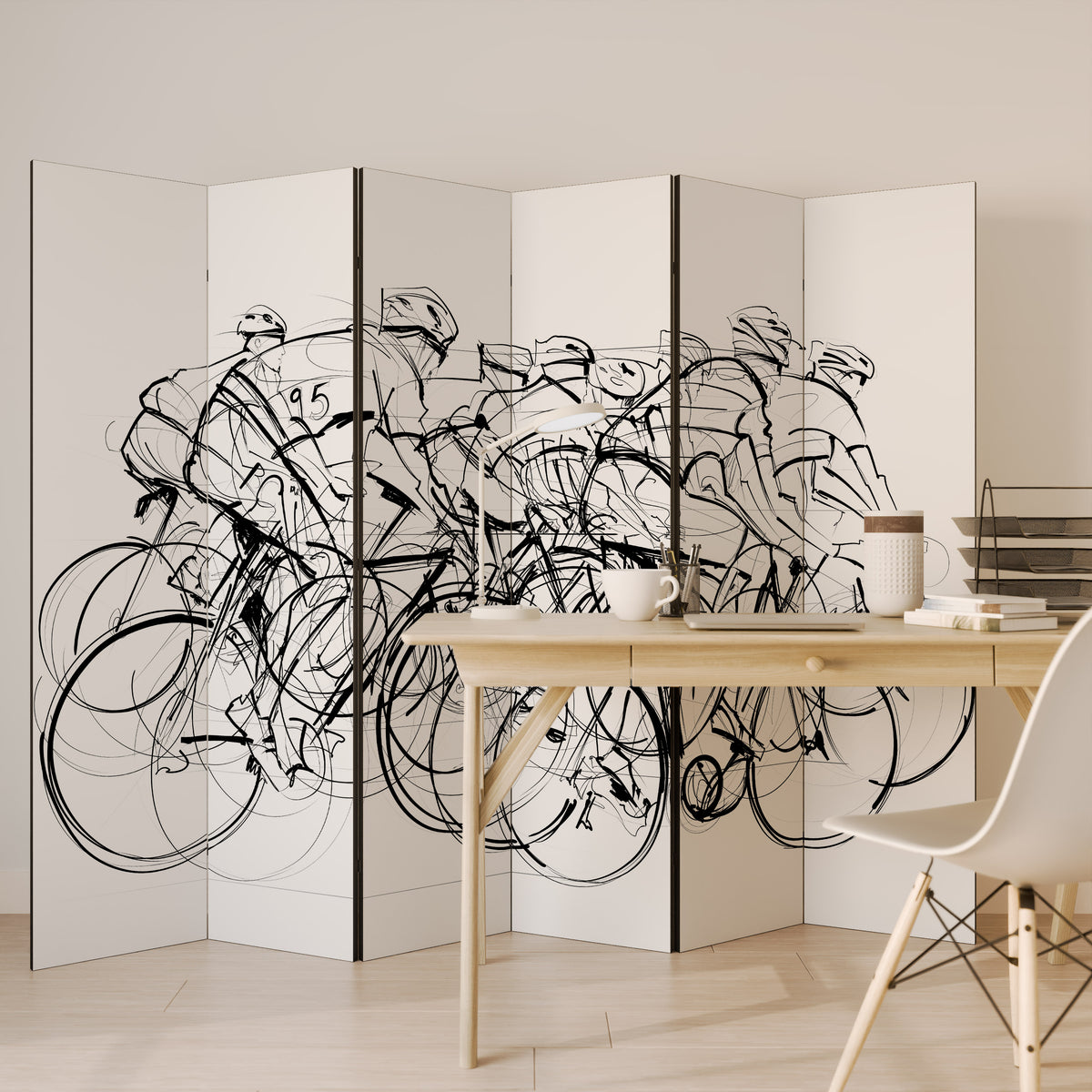 CYCLING COMPETITION Παραβάν με 6 πάνελ
