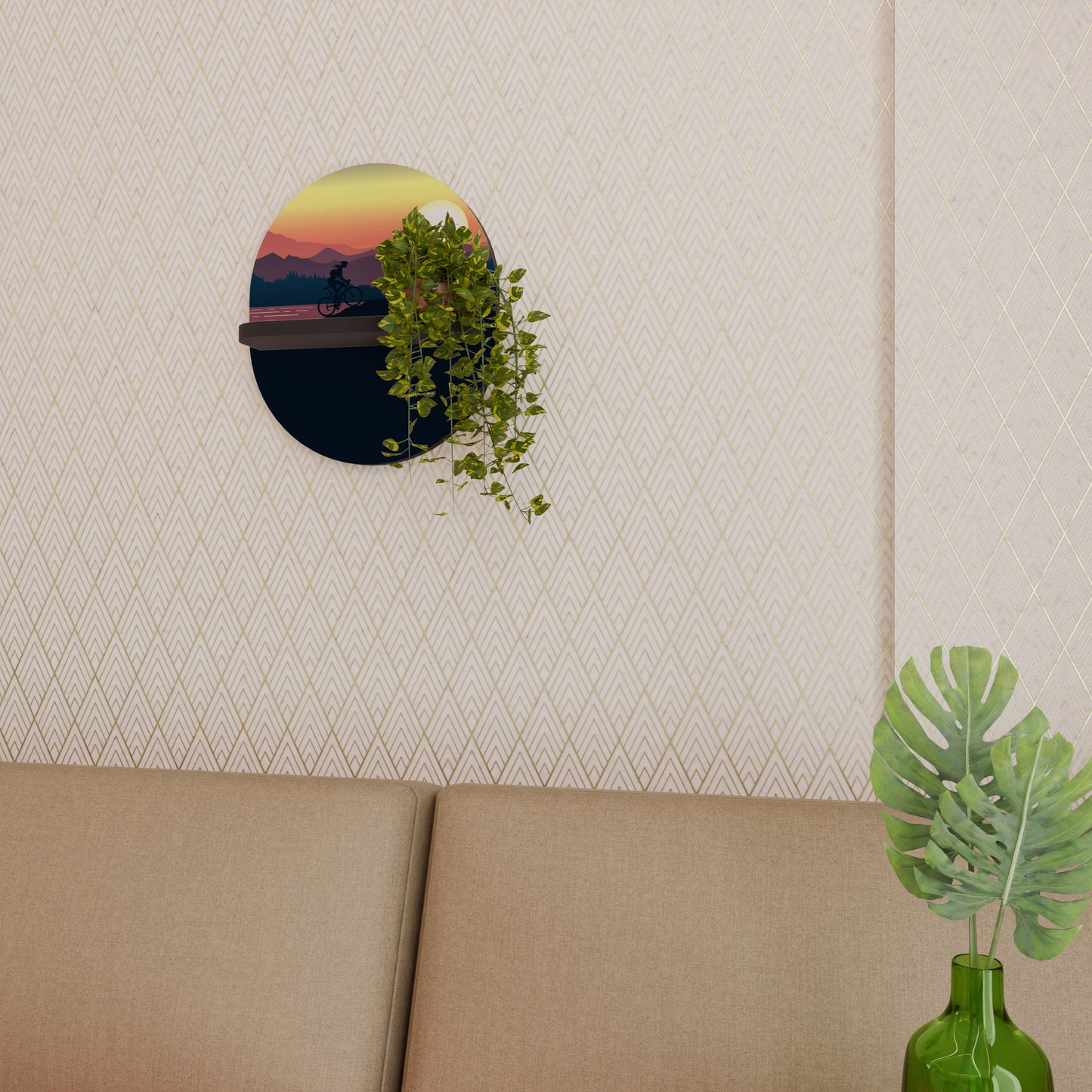 CYCLING HORIZON Art Shelf