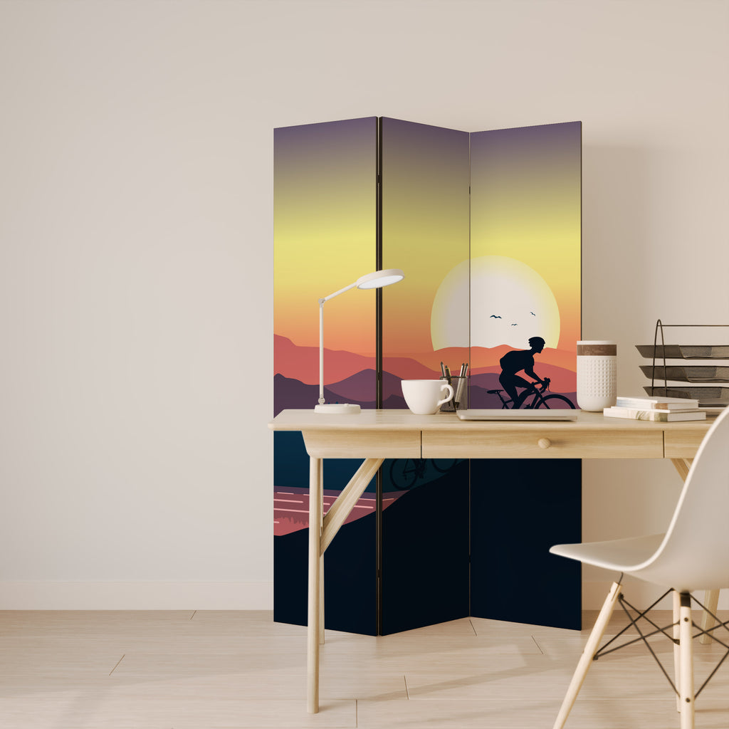 CYCLING HORIZON Διακοσμητικό παραβάν με 3 πάνελ