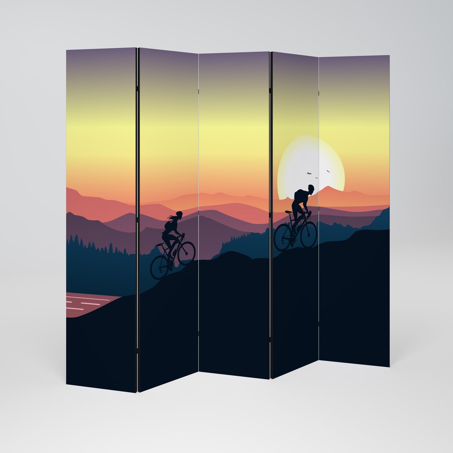 CYCLING HORIZON Παραβάν με 5 πάνελ
