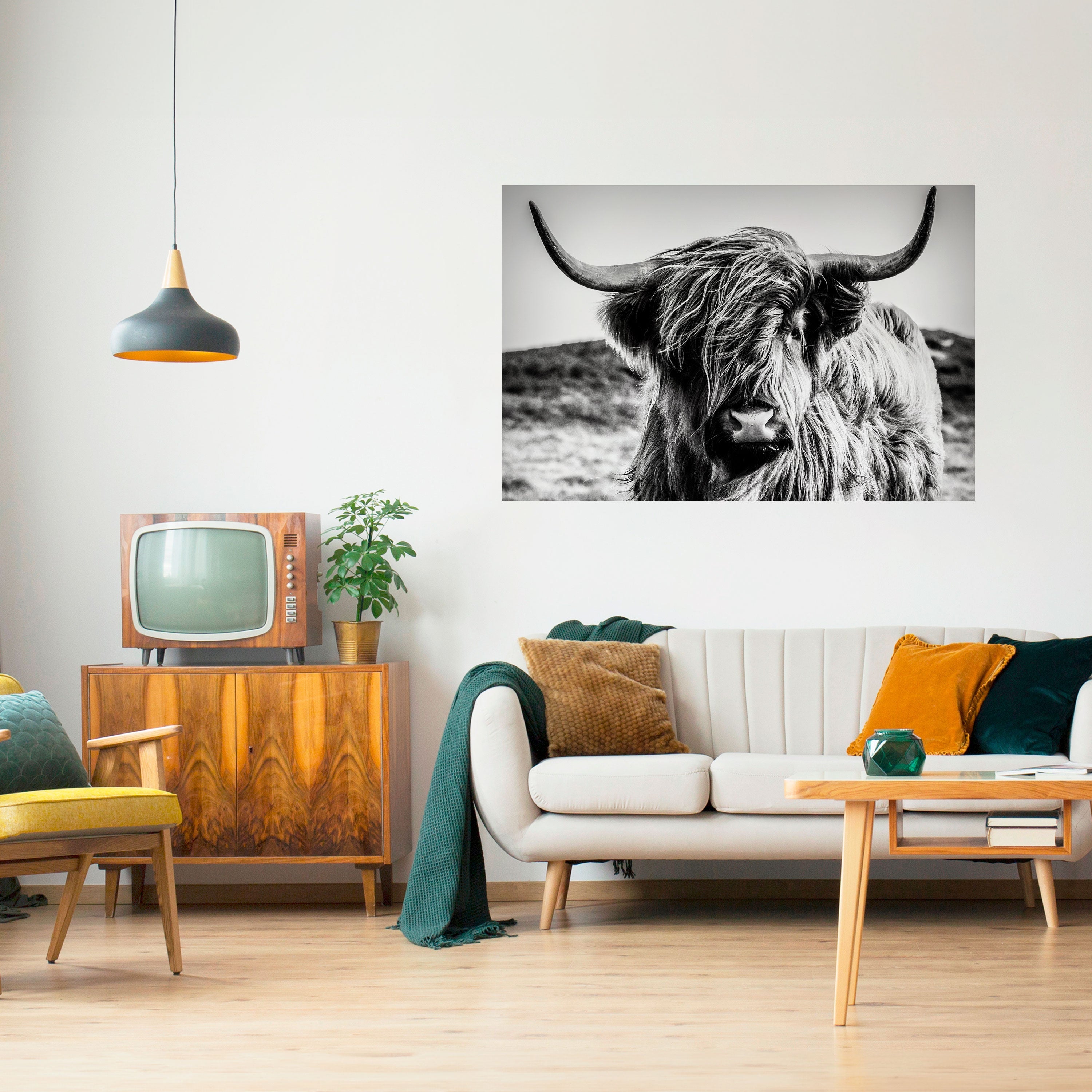 WILD SPIRIT REFLECTED Peel and Stick Horizontal Poster