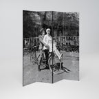 RIDING THROUGH TIME 4-Panel Room Divider