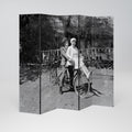 RIDING THROUGH TIME 5-Panel Room Divider