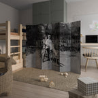 RIDING THROUGH TIME 6-Panel Room Divider