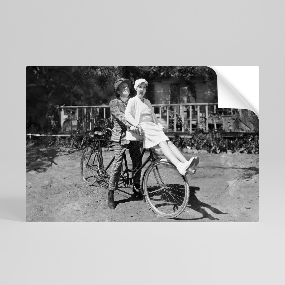 RIDING THROUGH TIME Αυτοκόλλητη Αφίσα οριζόντια