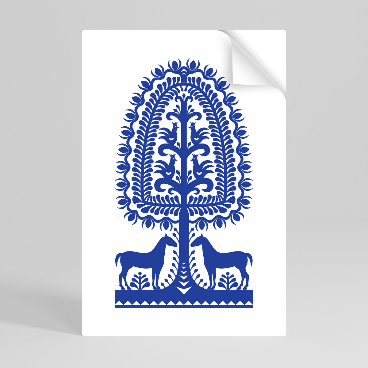 POLISH FOLK ART Peel and Stick Vertical Poster