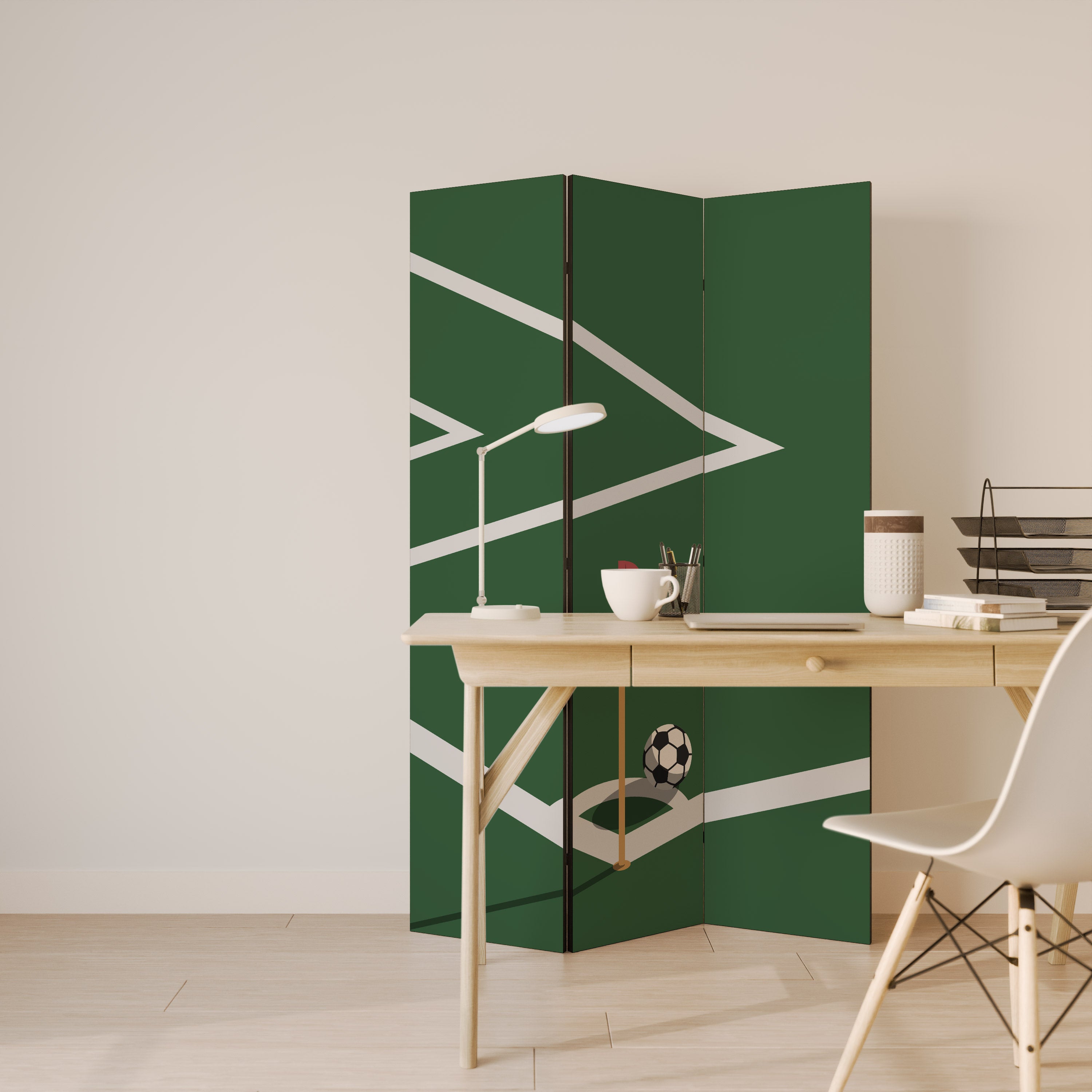 FOOTBALL ACTION Διακοσμητικό παραβάν με 3 πάνελ