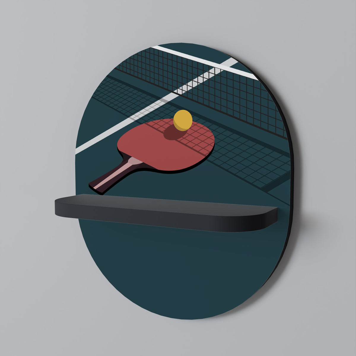 PING- PONG GAME Art Shelf