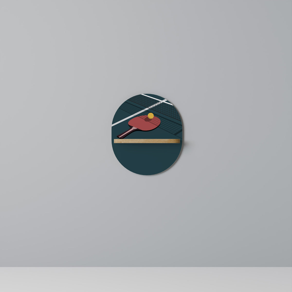 PING- PONG GAME Art Shelf