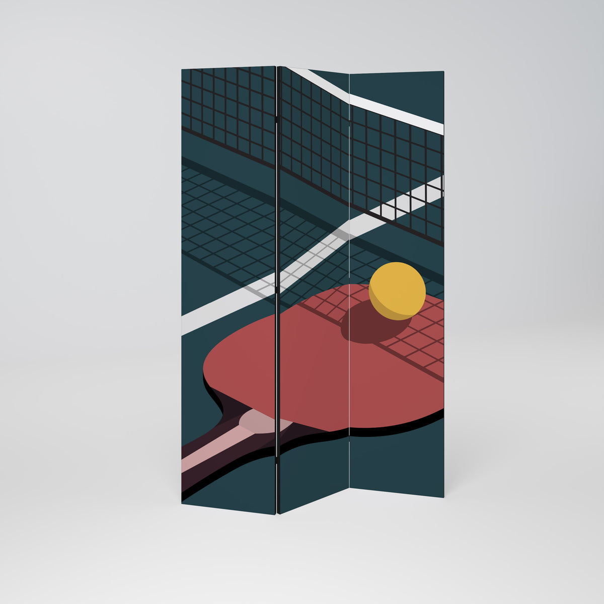 PING- PONG GAME Παραβάν με 3 πάνελ