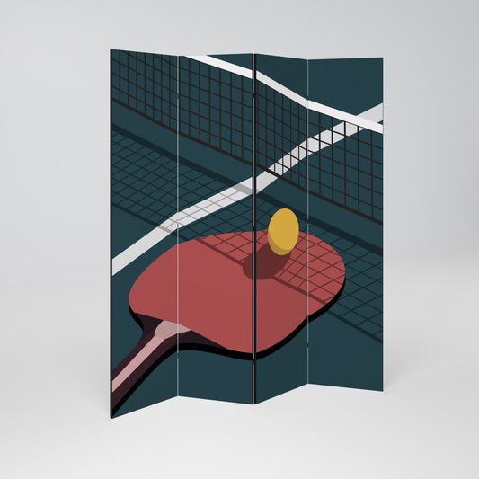 PING- PONG GAME 4-Panel Room Divider
