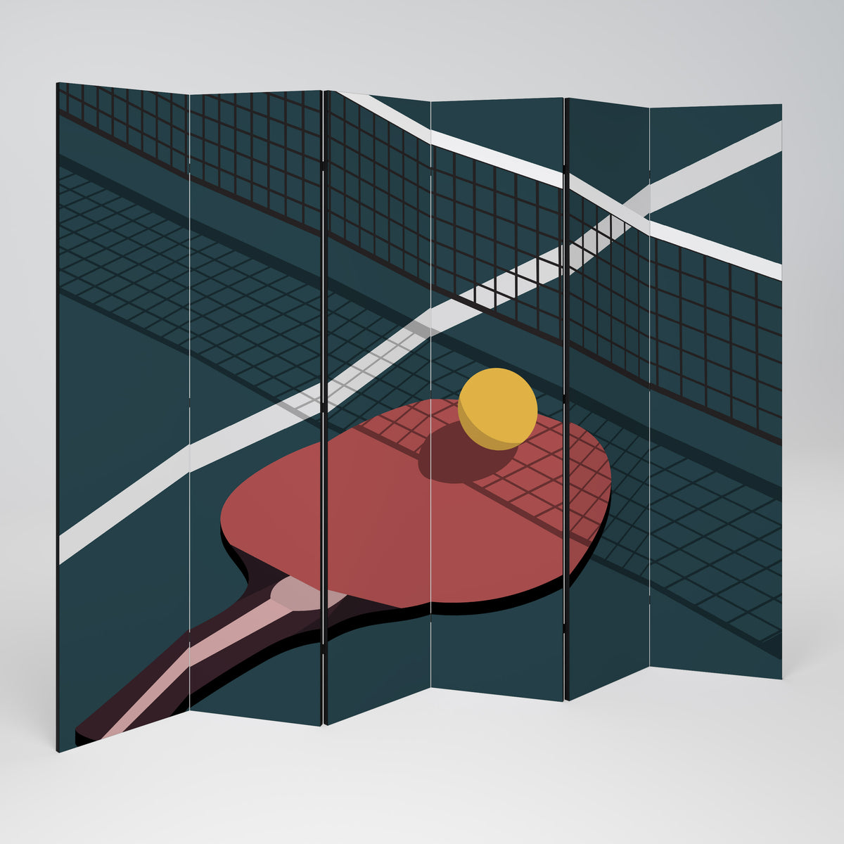PING- PONG GAME Παραβάν με 6 πάνελ