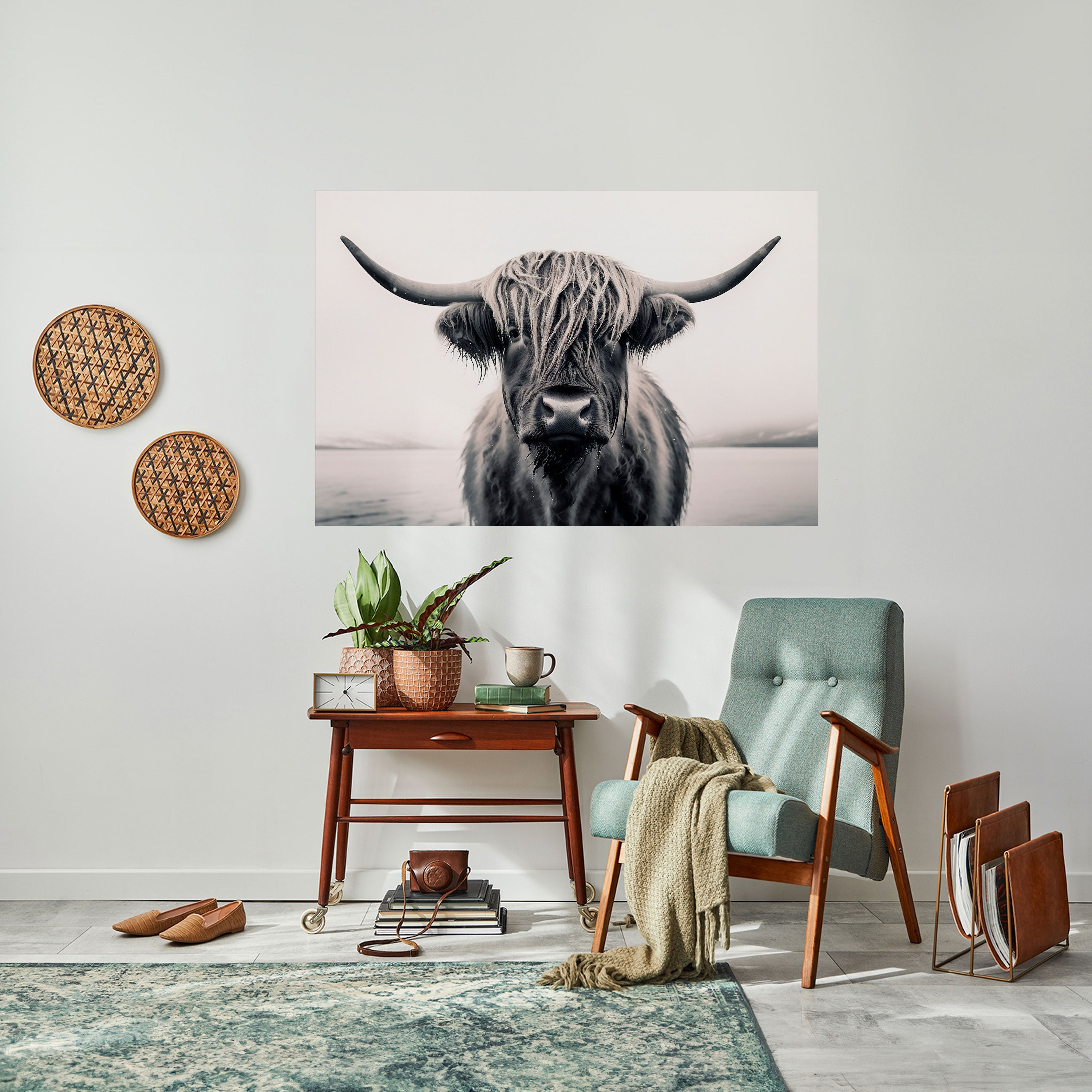 GENTLE GIANT STARE Peel and Stick Horizontal Poster
