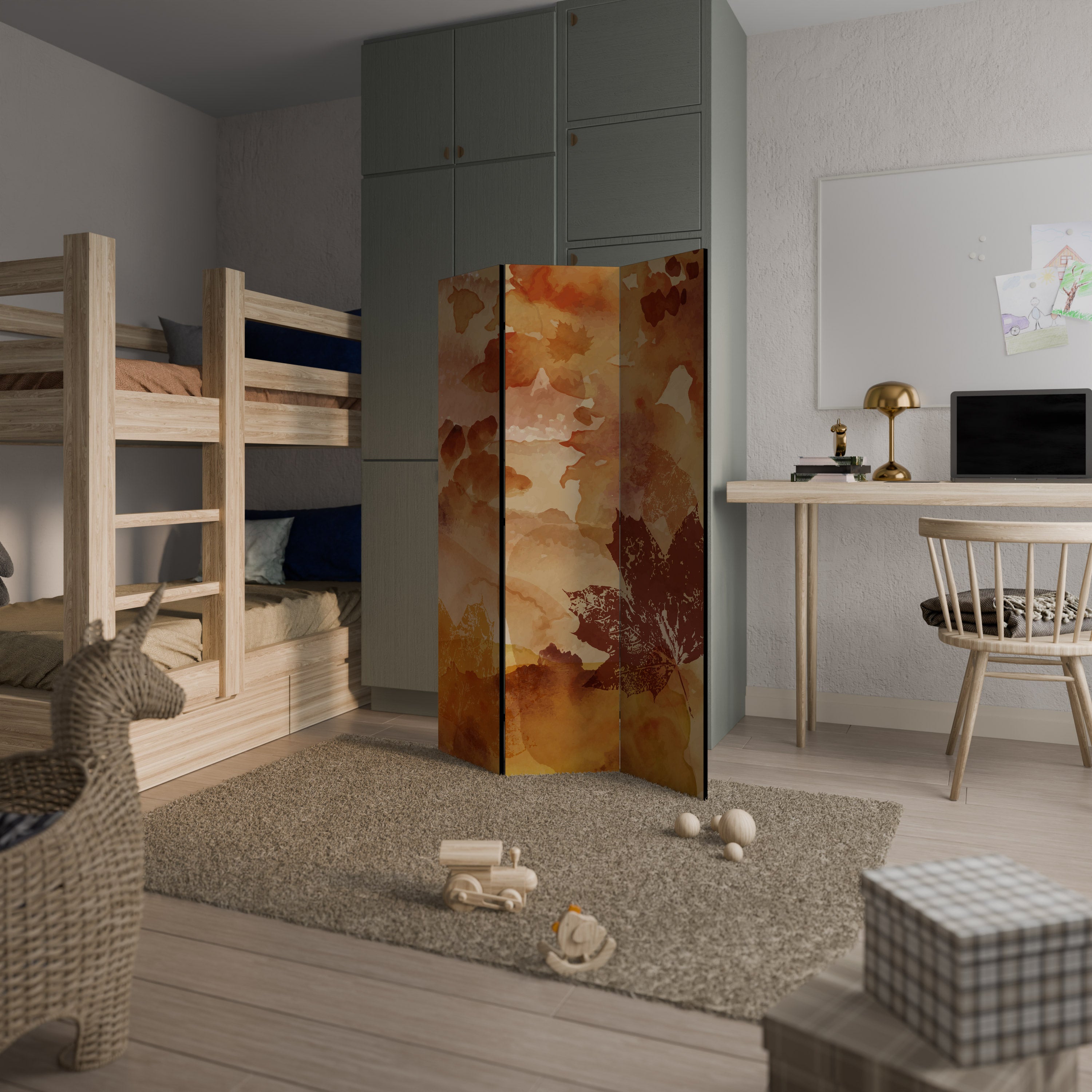 TRACES OF AUTUMN 3-Panel Room Divider