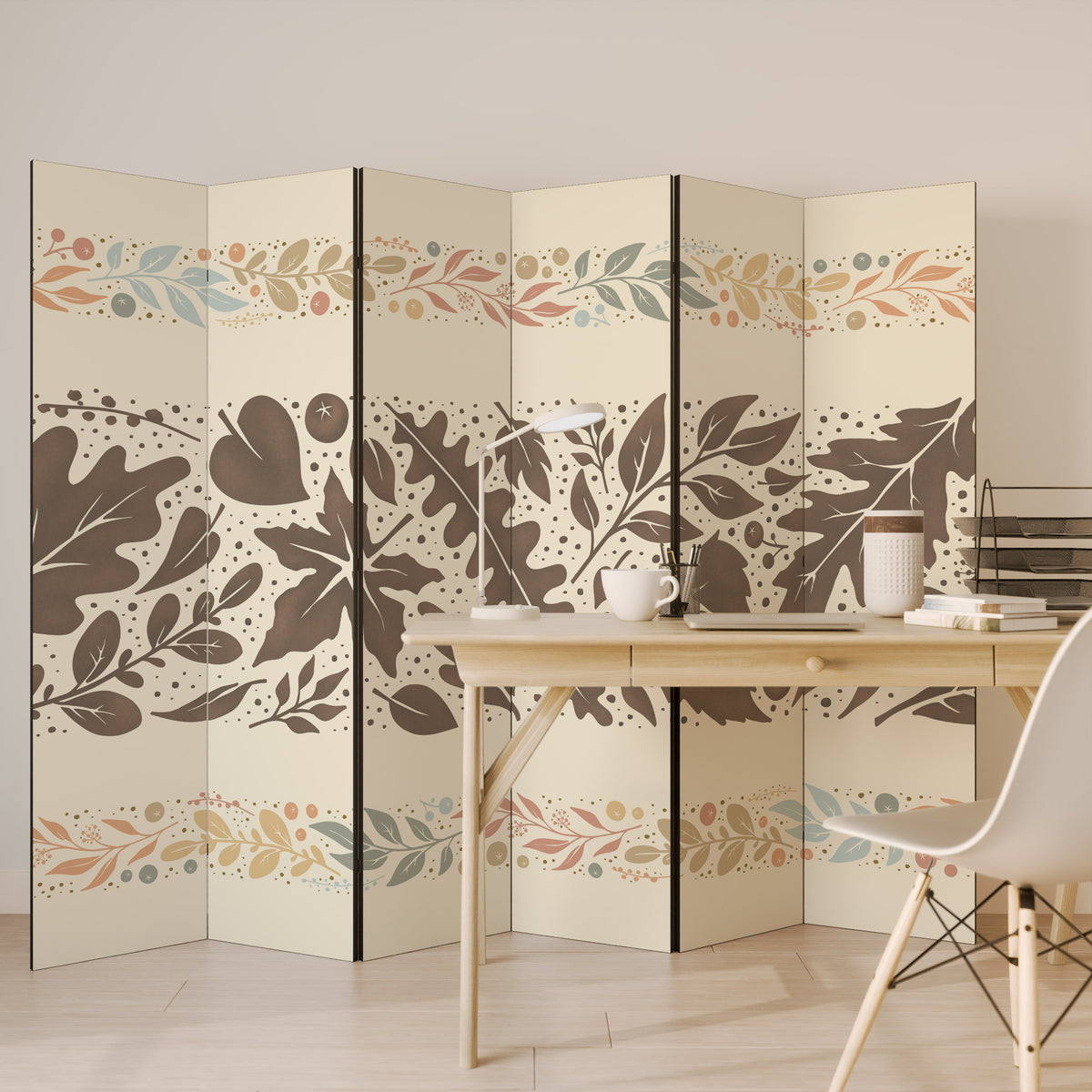 FOLIAGE ROWS 6-Panel Room Divider