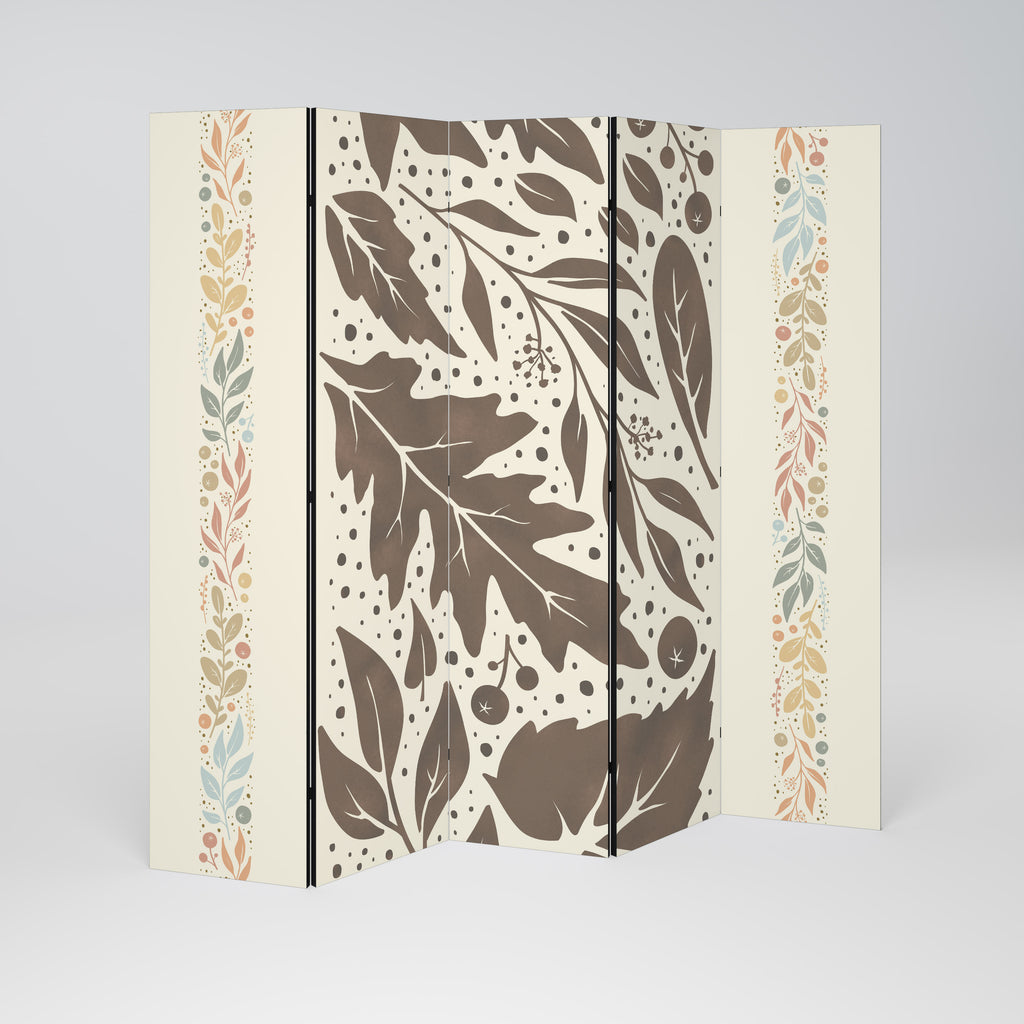 FOLIAGE TALES 5-Panel Room Divider