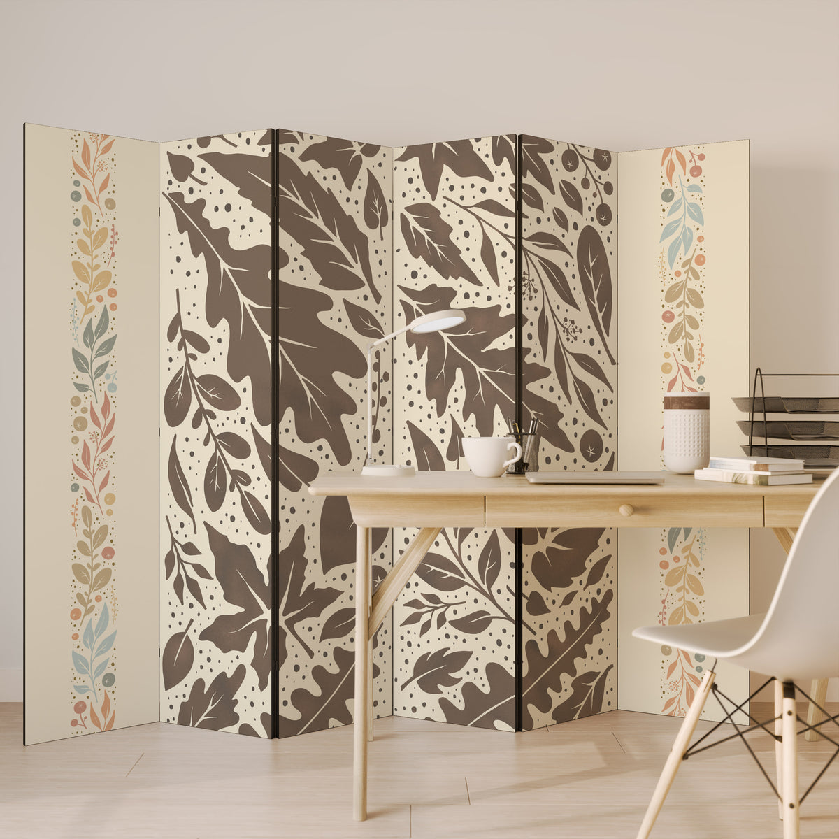 FOLIAGE TALES 6-Panel Room Divider