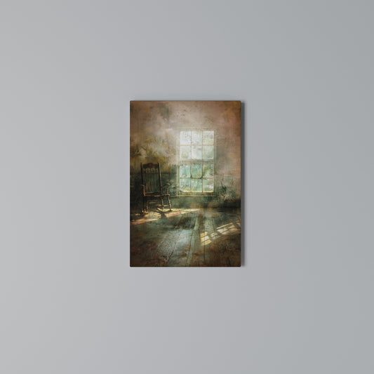 SUNLIT STILLNESS Vertical Canvas Print