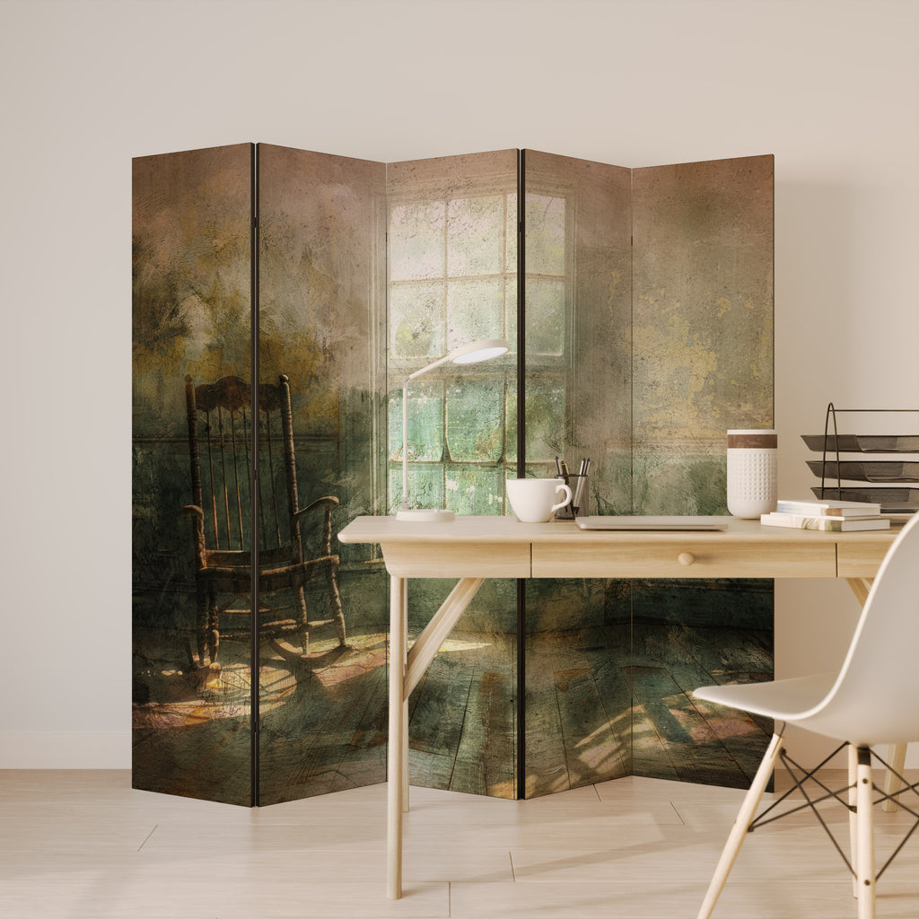 SUNLIT STILLNESS 5-Panel Room Divider