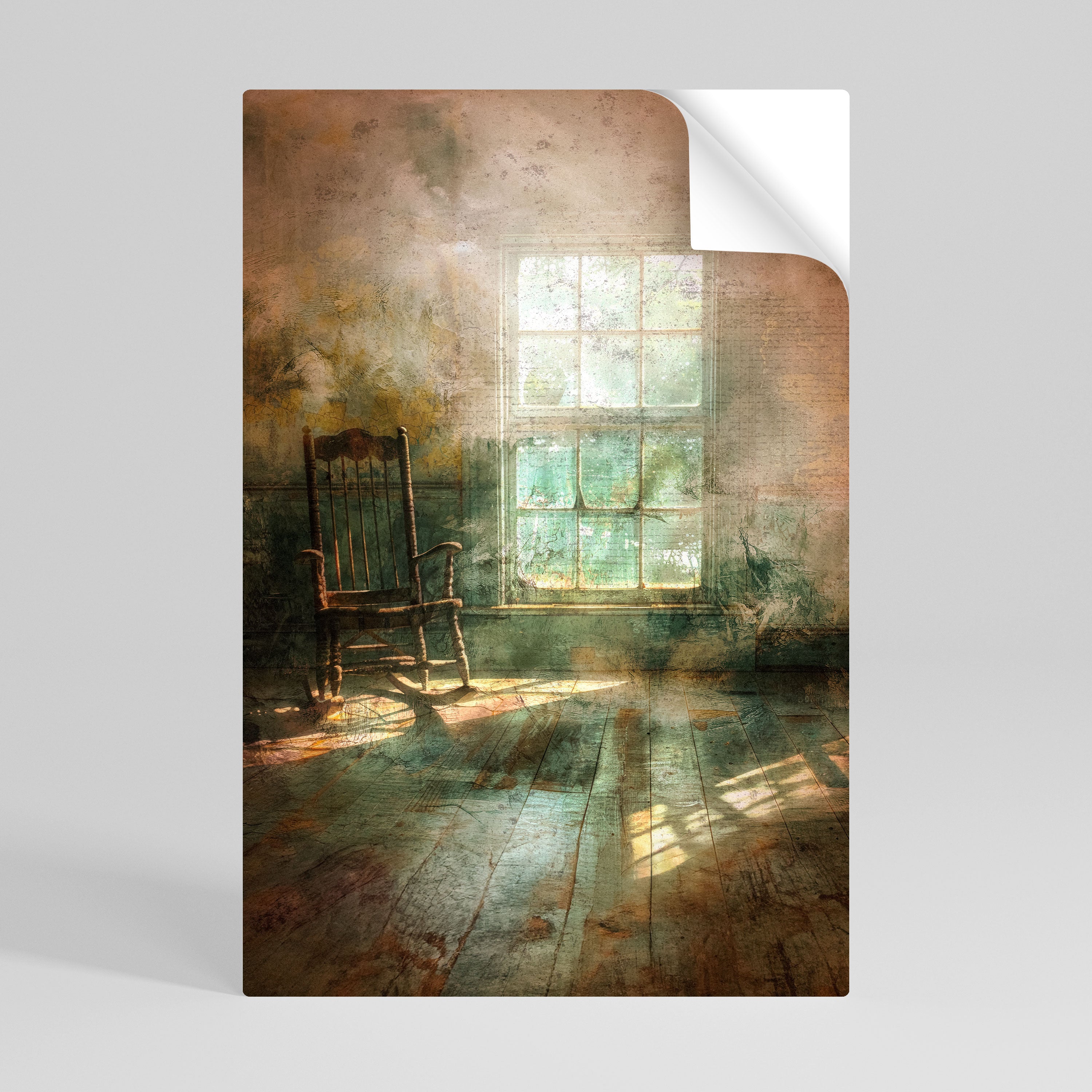 SUNLIT STILLNESS Peel and Stick Vertical Poster