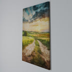 SUNSET PATH Κατακόρυφος Πίνακας σε Καμβά