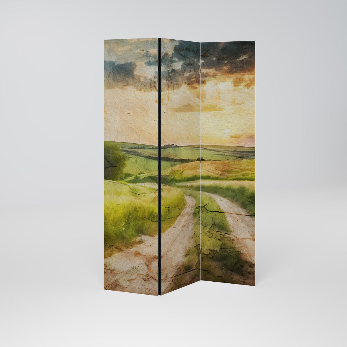 SUNSET PATH Παραβάν με 3 πάνελ