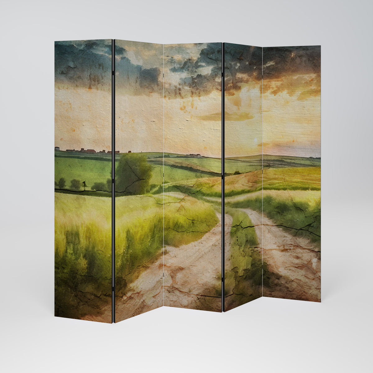 SUNSET PATH Παραβάν με 5 πάνελ