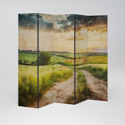SUNSET PATH Παραβάν με 5 πάνελ