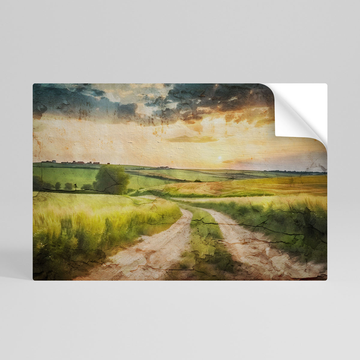 SUNSET PATH Αυτοκόλλητη Αφίσα οριζόντια