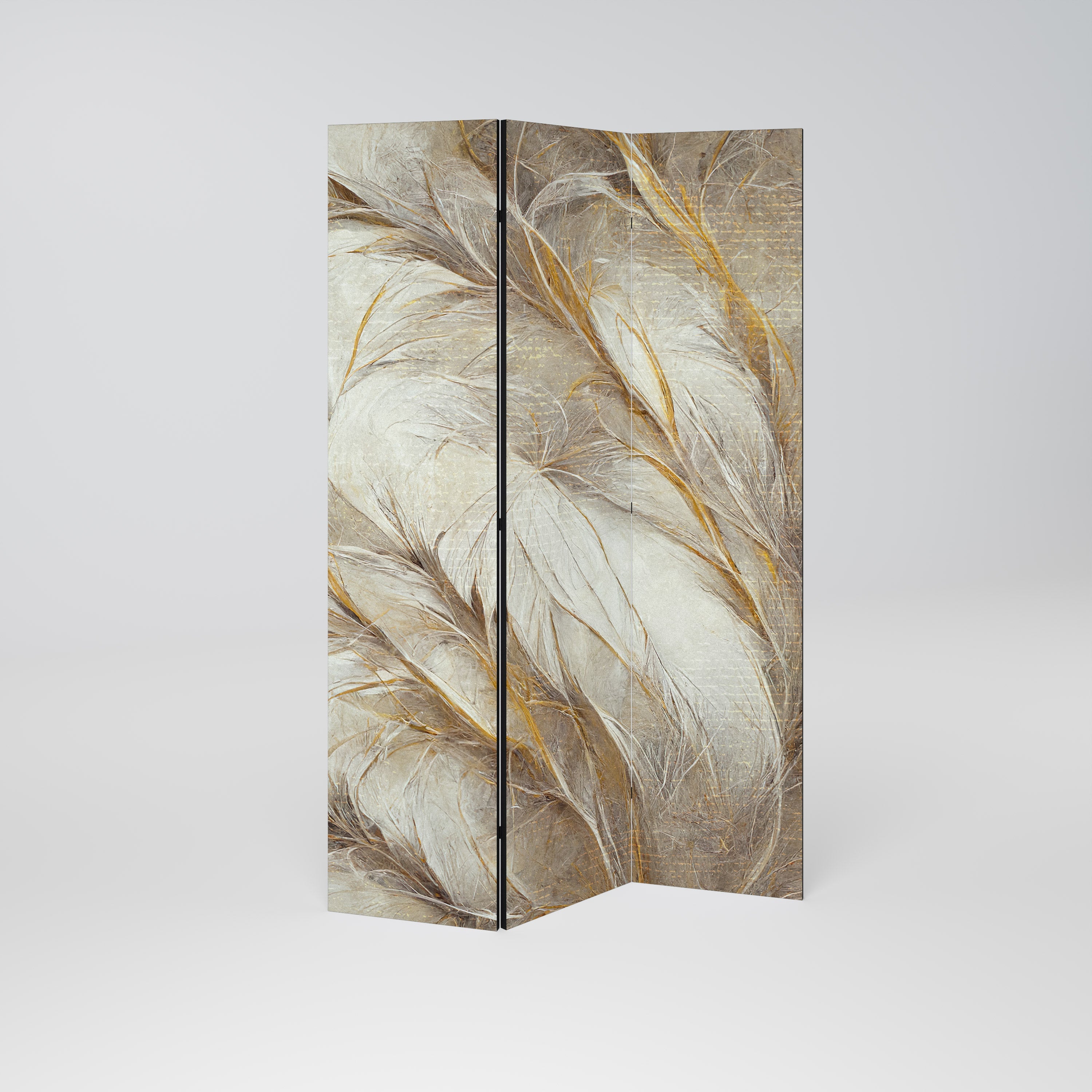 Διακοσμητικό διαχωριστικό δωματίου SOFT PLUMAGE 3 πάνελ