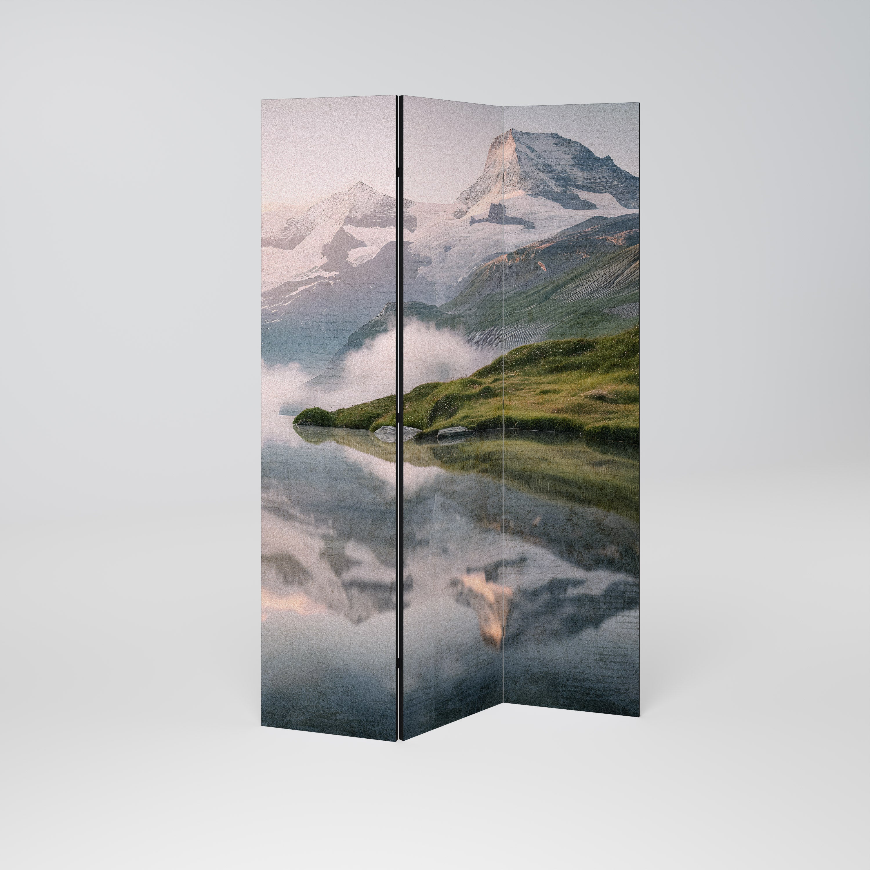 FOGGY HORIZON 3-Panel Room Divider