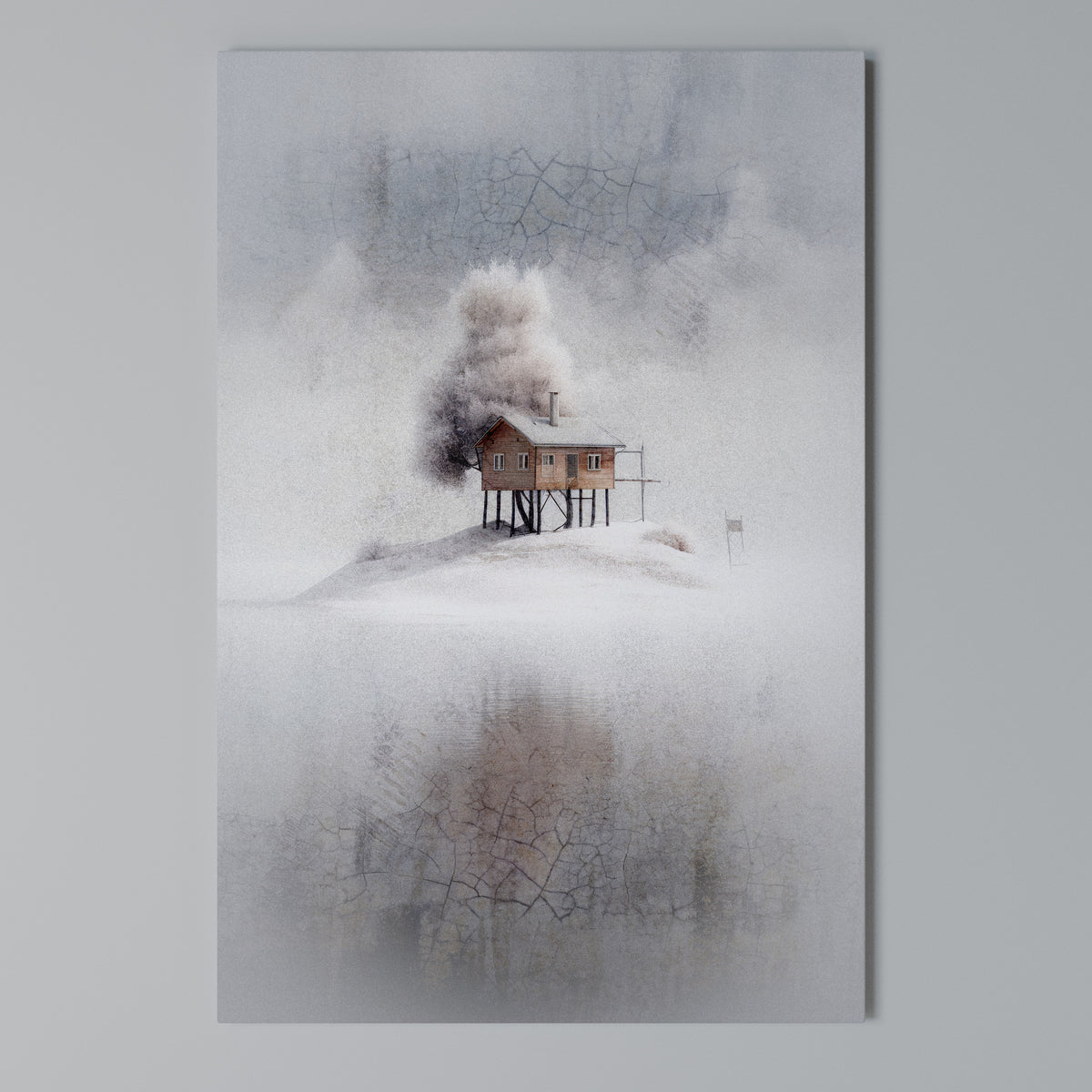 SILENT CABIN Κατακόρυφος Πίνακας σε Καμβά