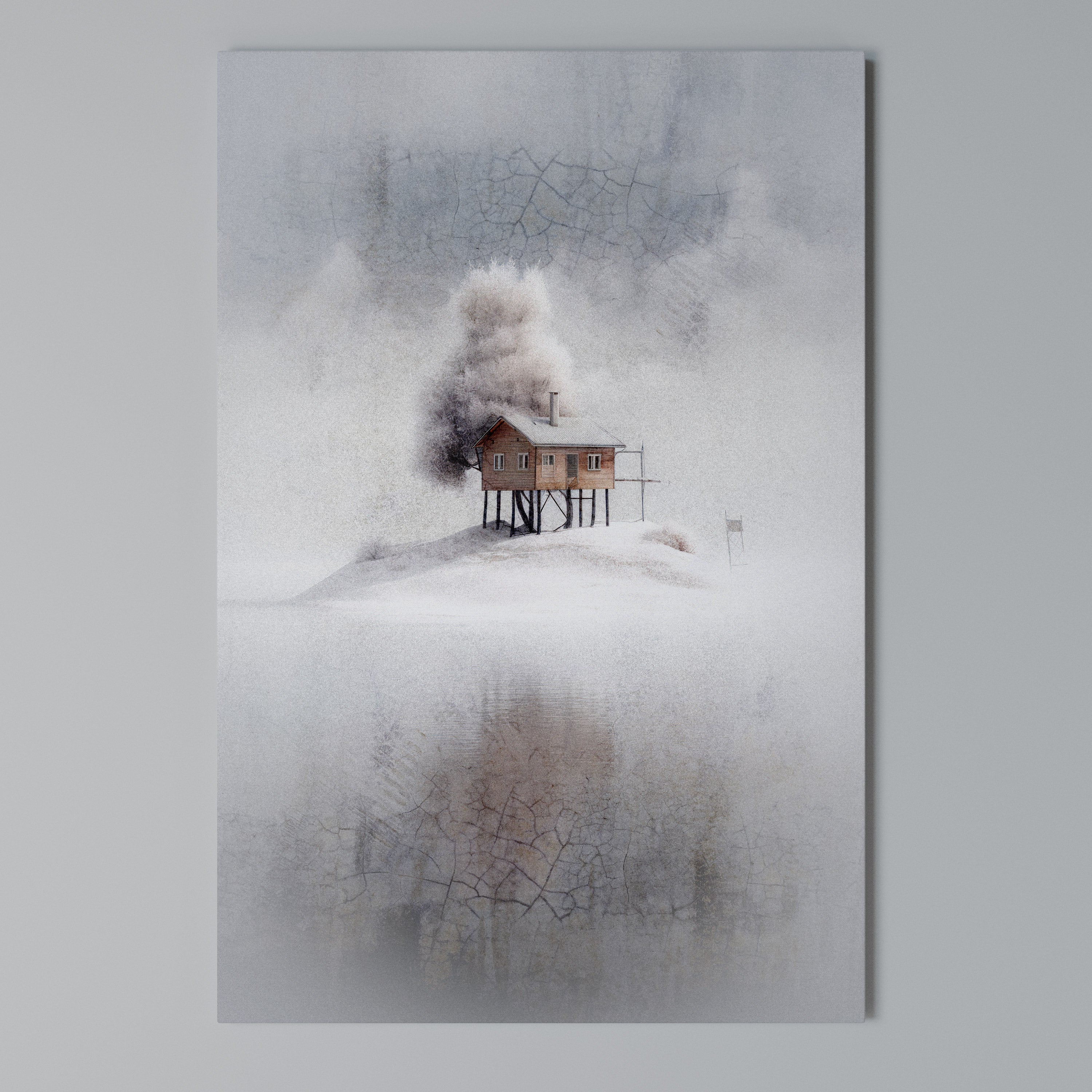 SILENT CABIN Κατακόρυφος Πίνακας σε Καμβά