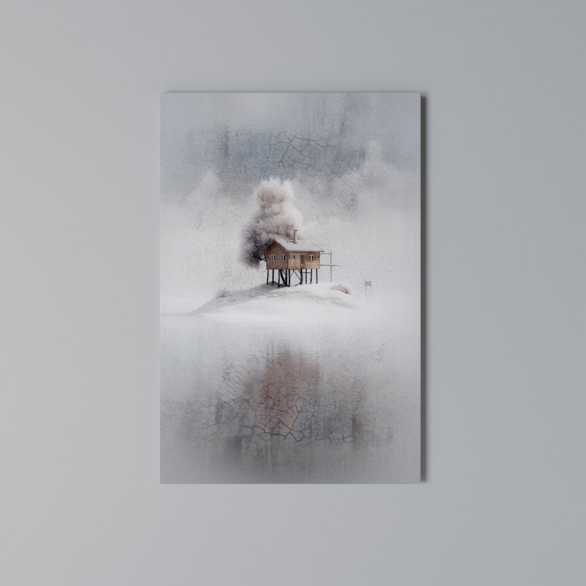 SILENT CABIN Κατακόρυφος Πίνακας σε Καμβά