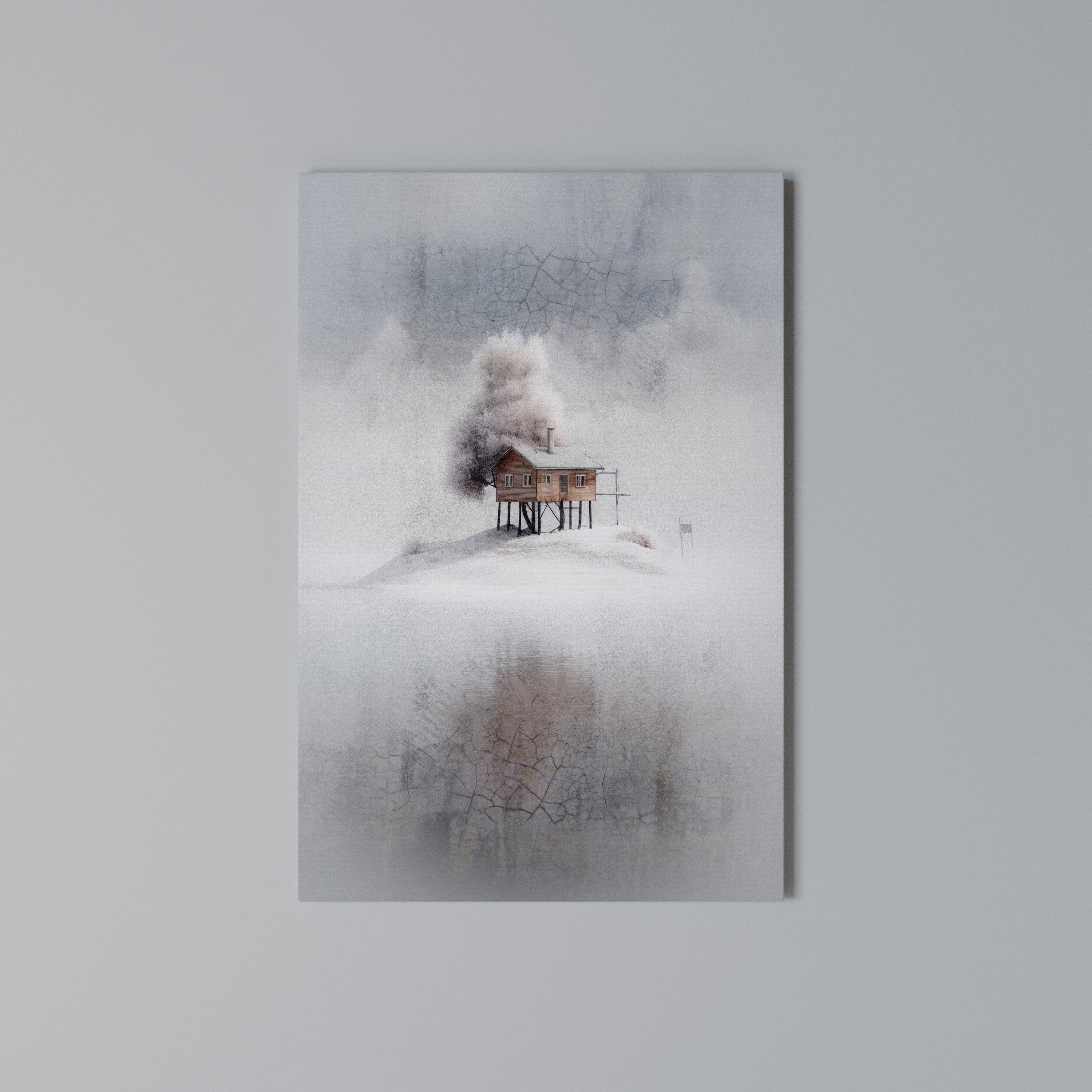SILENT CABIN Κατακόρυφος Πίνακας σε Καμβά