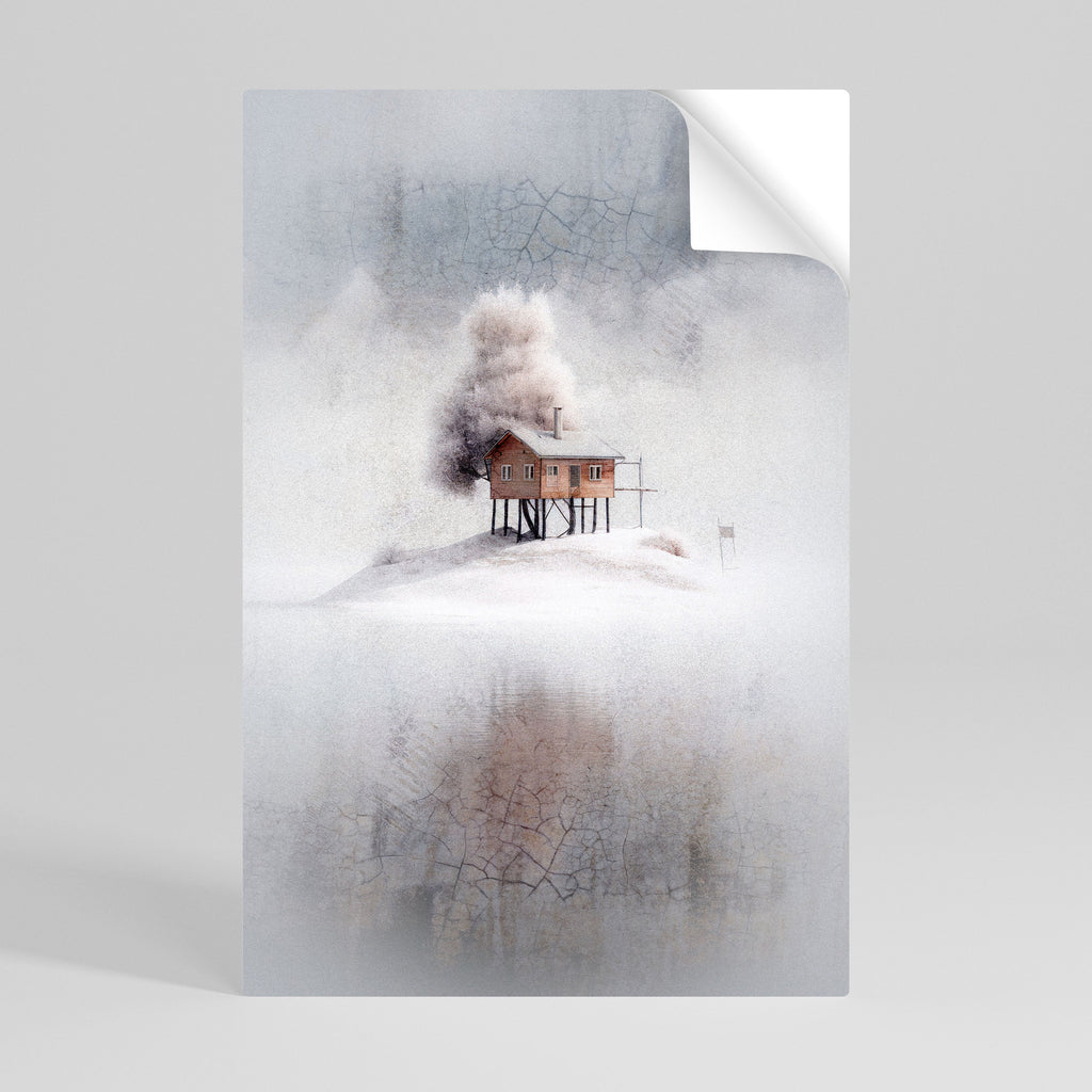 Αφίσα SILENT CABIN Peel and Stick με κάθετη επιγραφή
