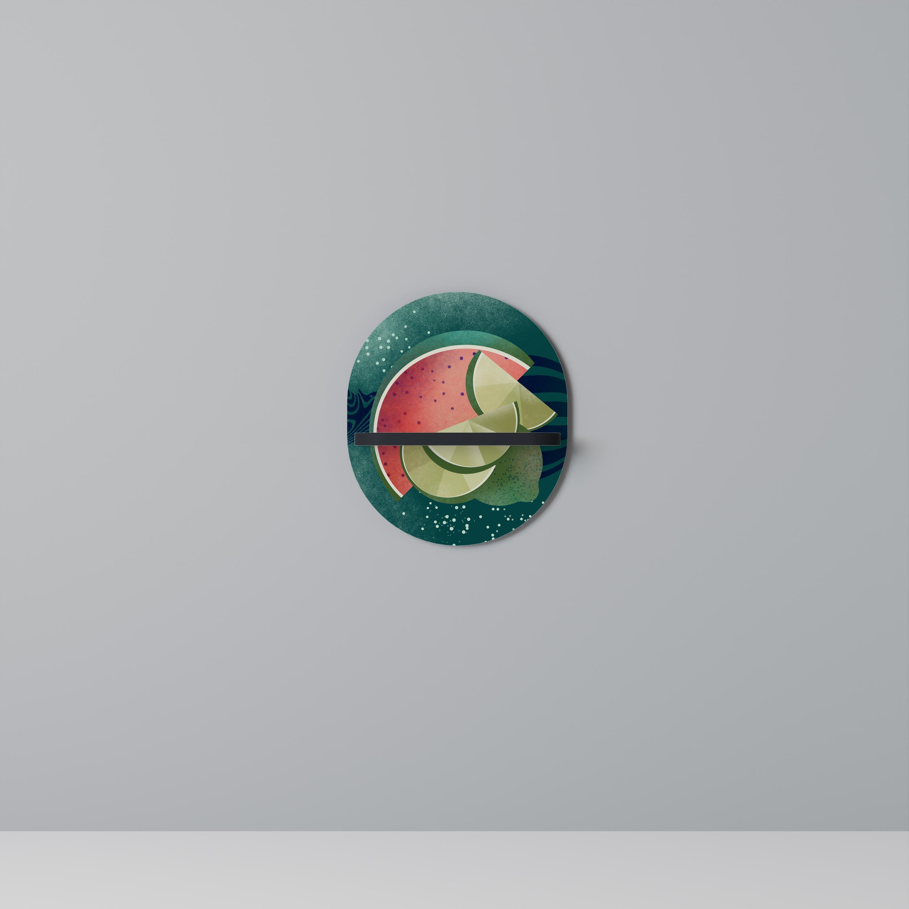 Οβάλ Ράφι FRUIT POWER σε Μαύρο Φινίρισμα