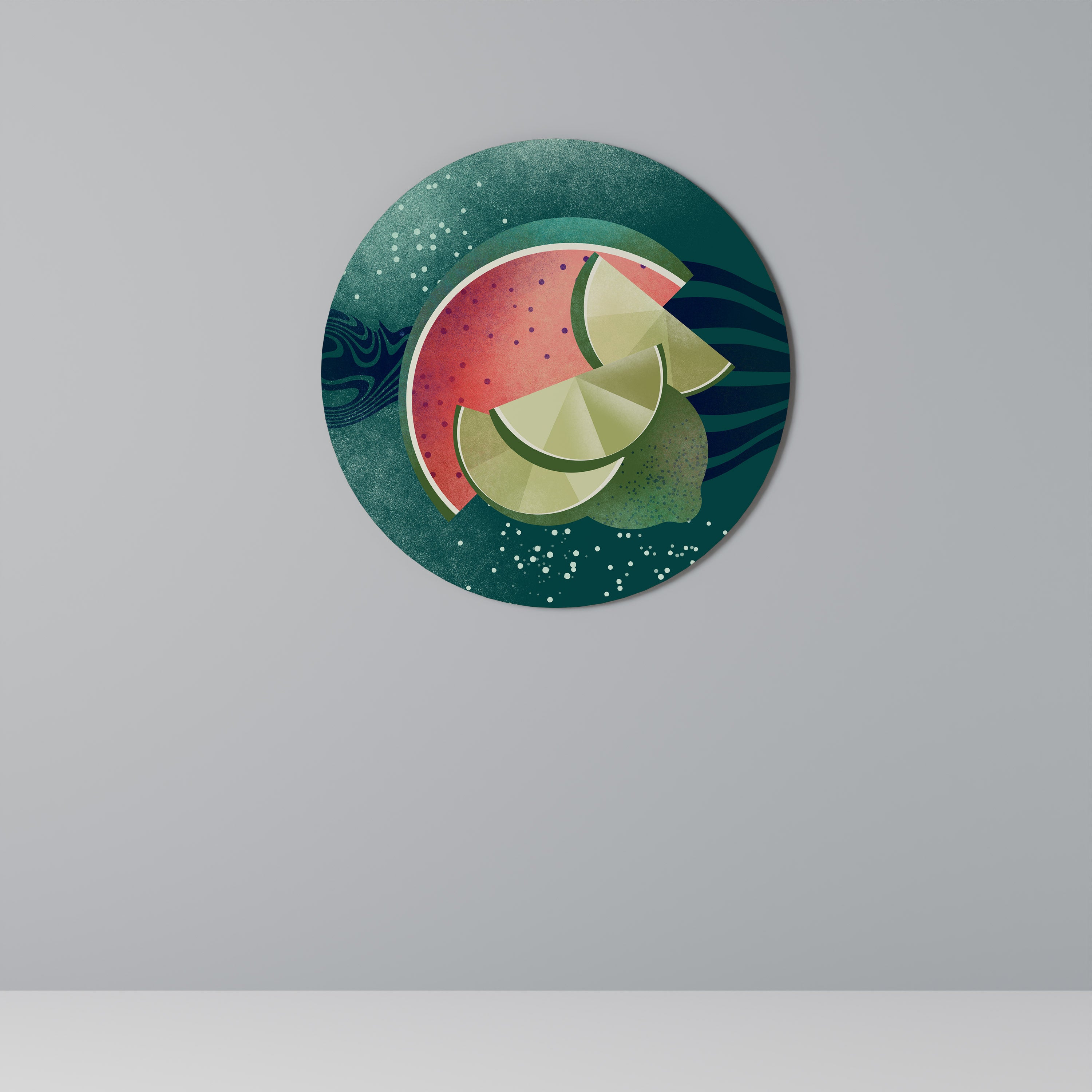 Στρογγυλή Τέχνη Τοίχου FRUIT POWER