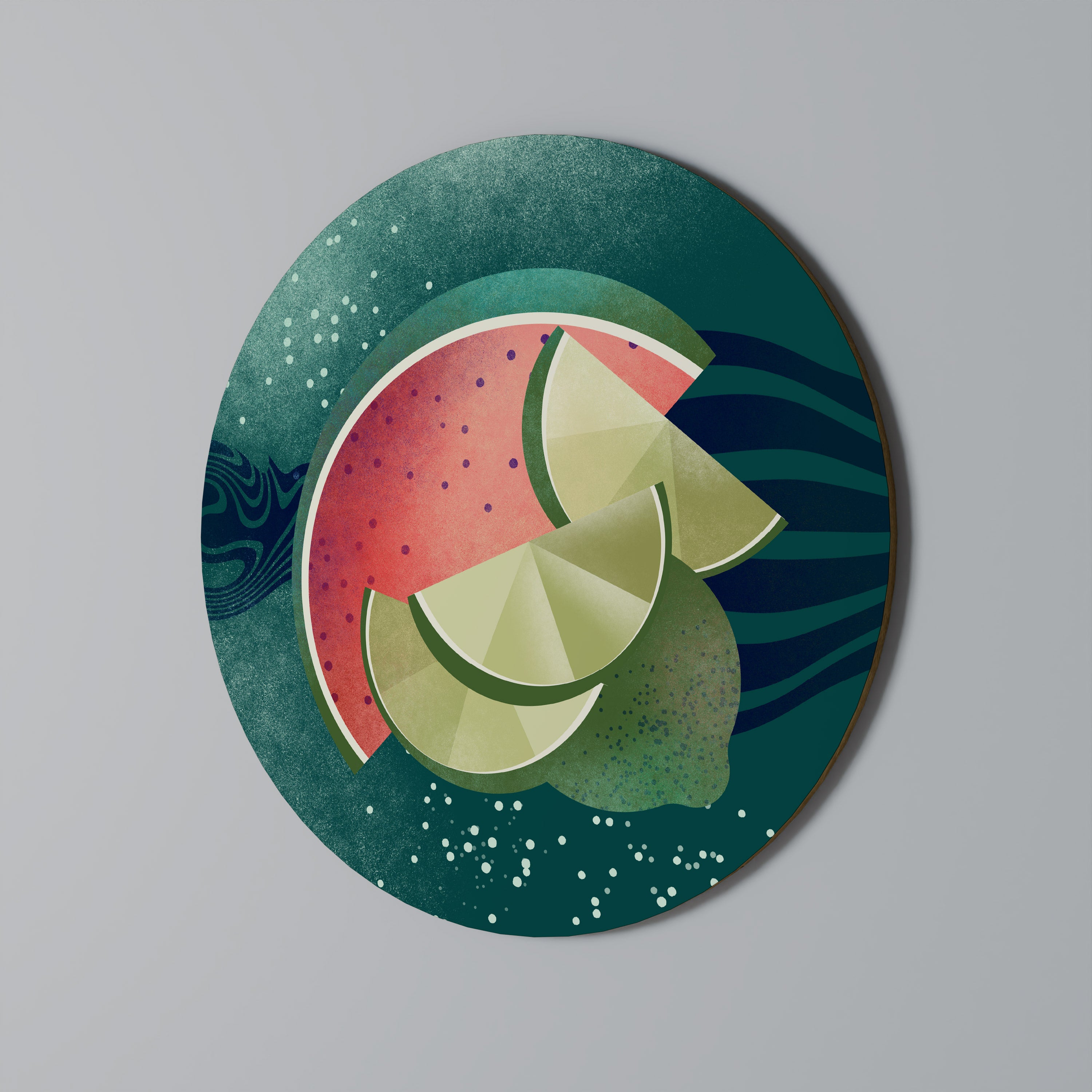 Στρογγυλή Τέχνη Τοίχου FRUIT POWER