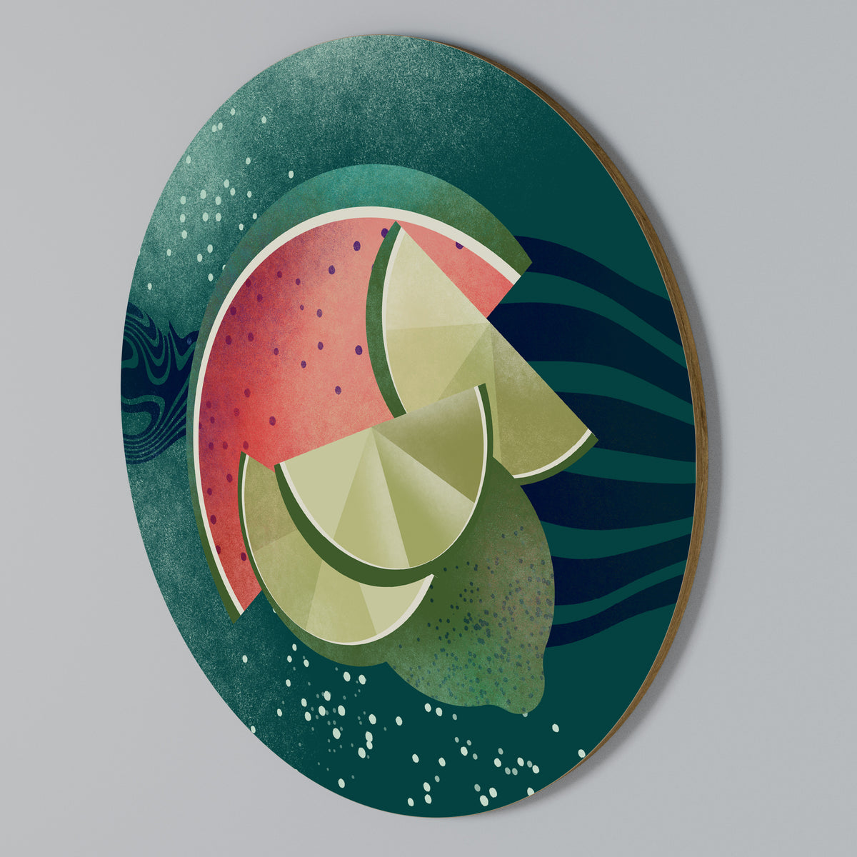 FRUIT POWER Στρογγυλός πίνακας ζωγραφικής