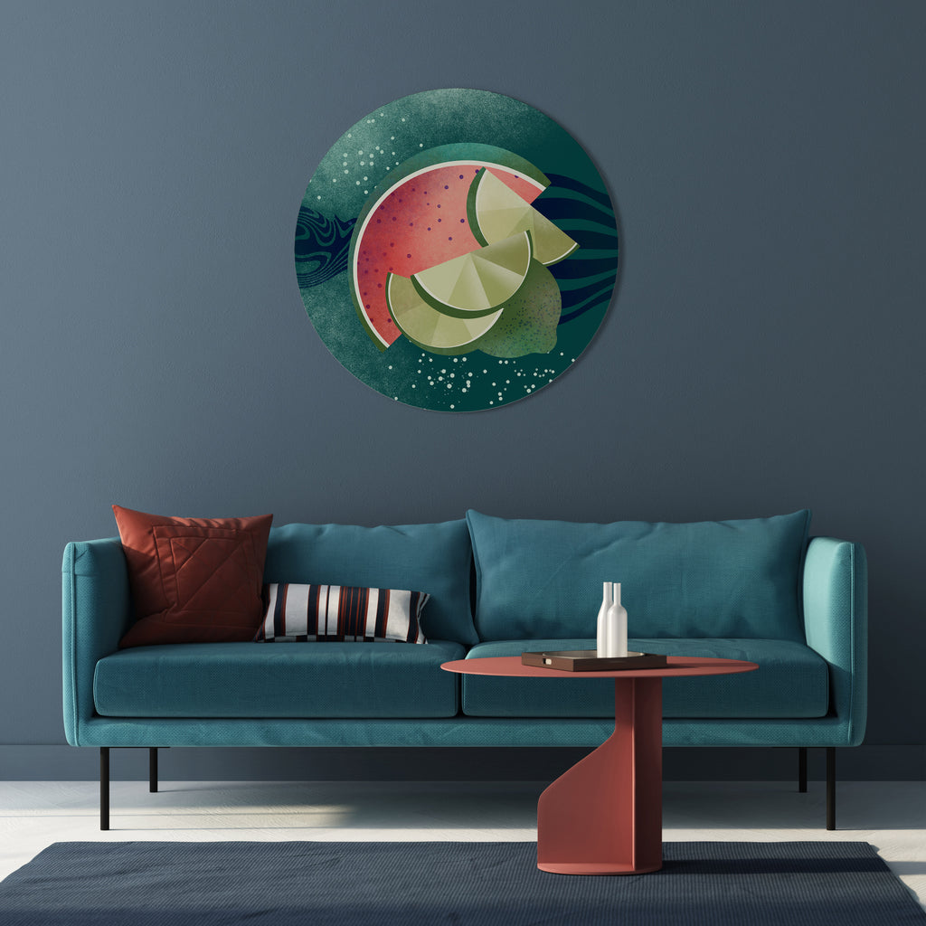 Στρογγυλή Τέχνη Τοίχου FRUIT POWER