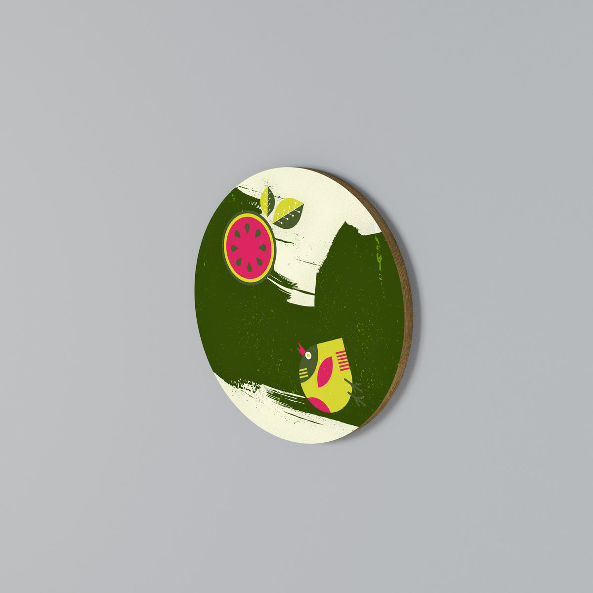 FRUITFUL SWIRLS Round Wall Art