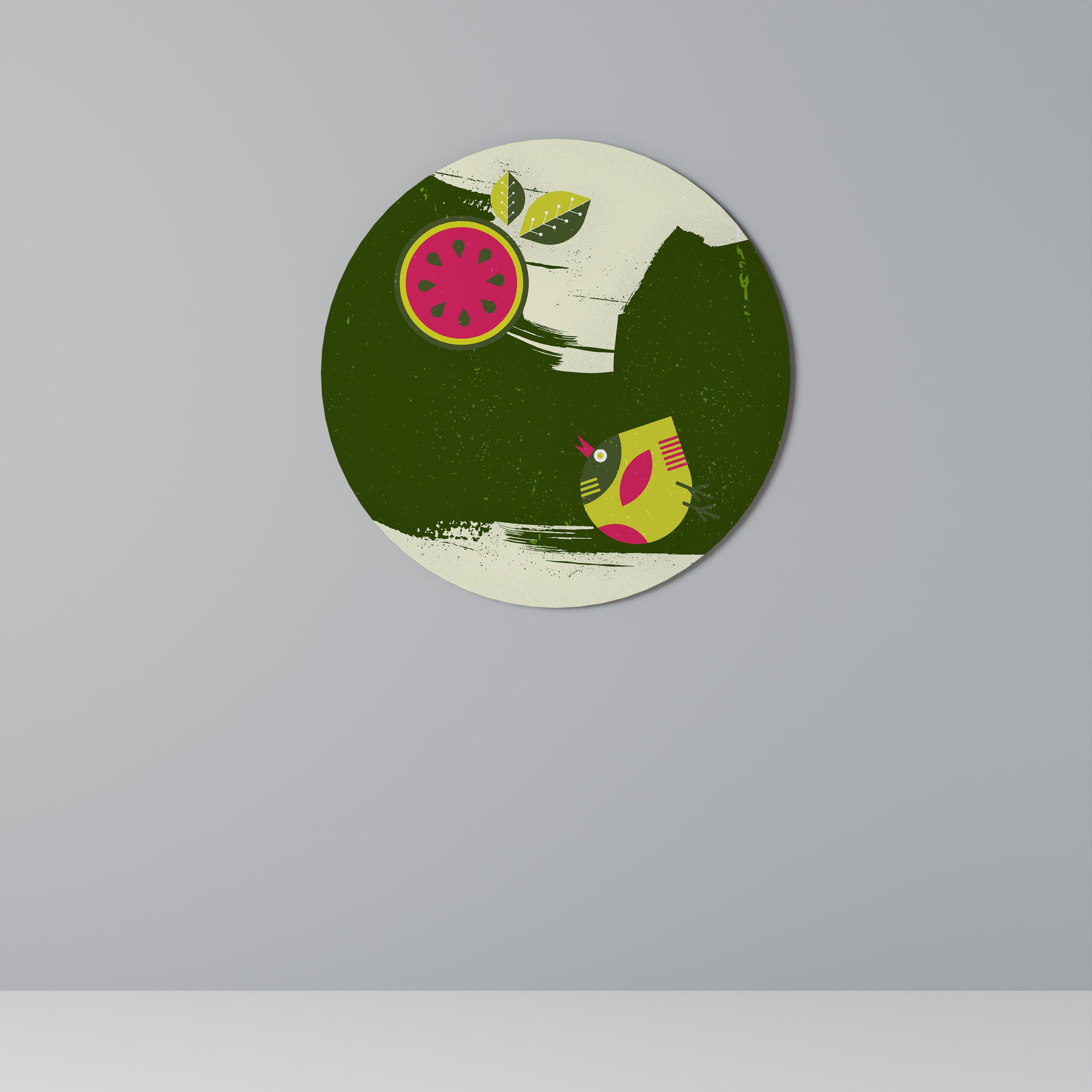 Στρογγυλή Τέχνη Τοίχου FRUITFUL SWIRLS