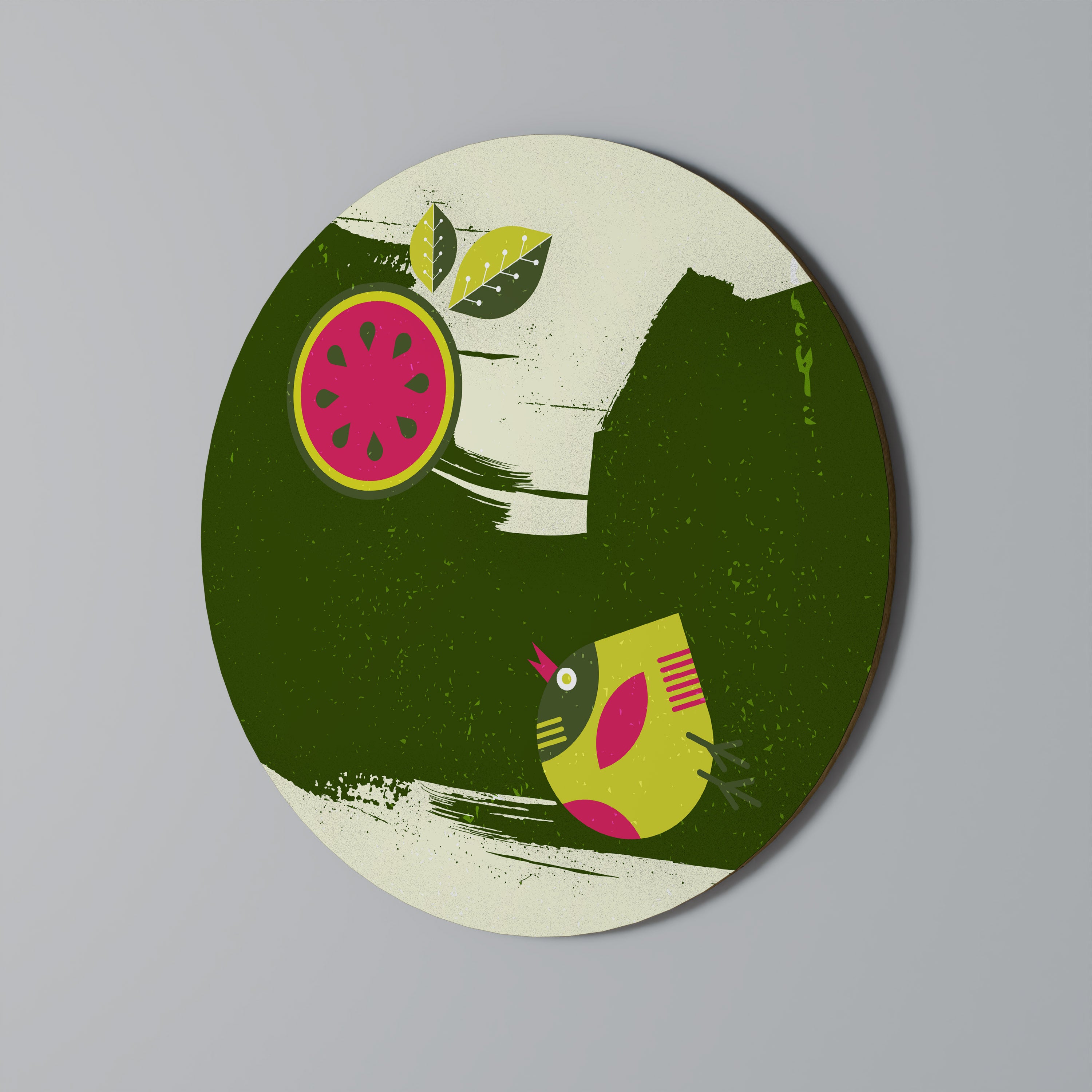Στρογγυλή Τέχνη Τοίχου FRUITFUL SWIRLS