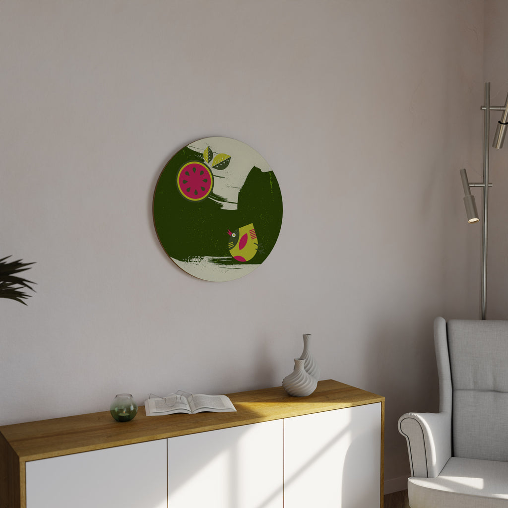 Στρογγυλή Τέχνη Τοίχου FRUITFUL SWIRLS