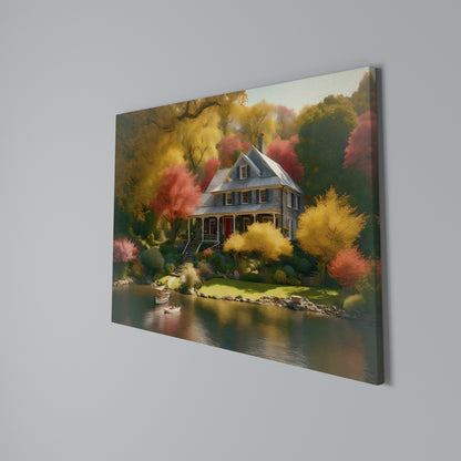 ENCHANTED AUTUMN REFUGE Horizontal Canvas Print
