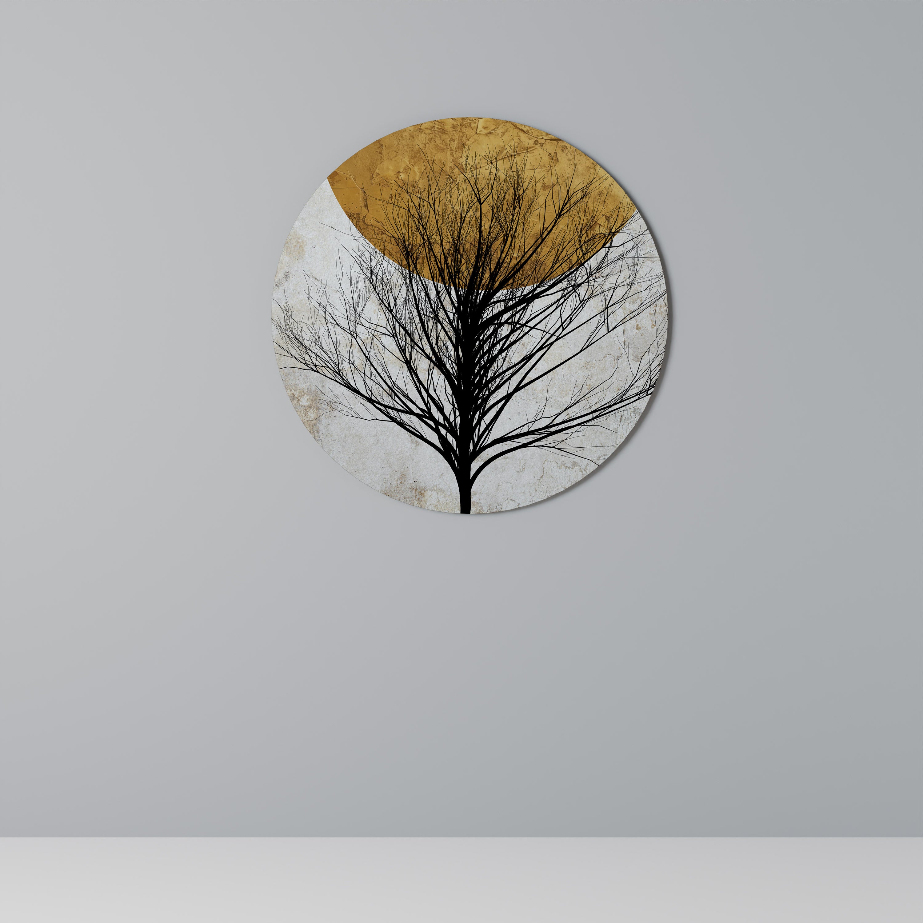 Στρογγυλή Τέχνη Τοίχου LONELY TREE