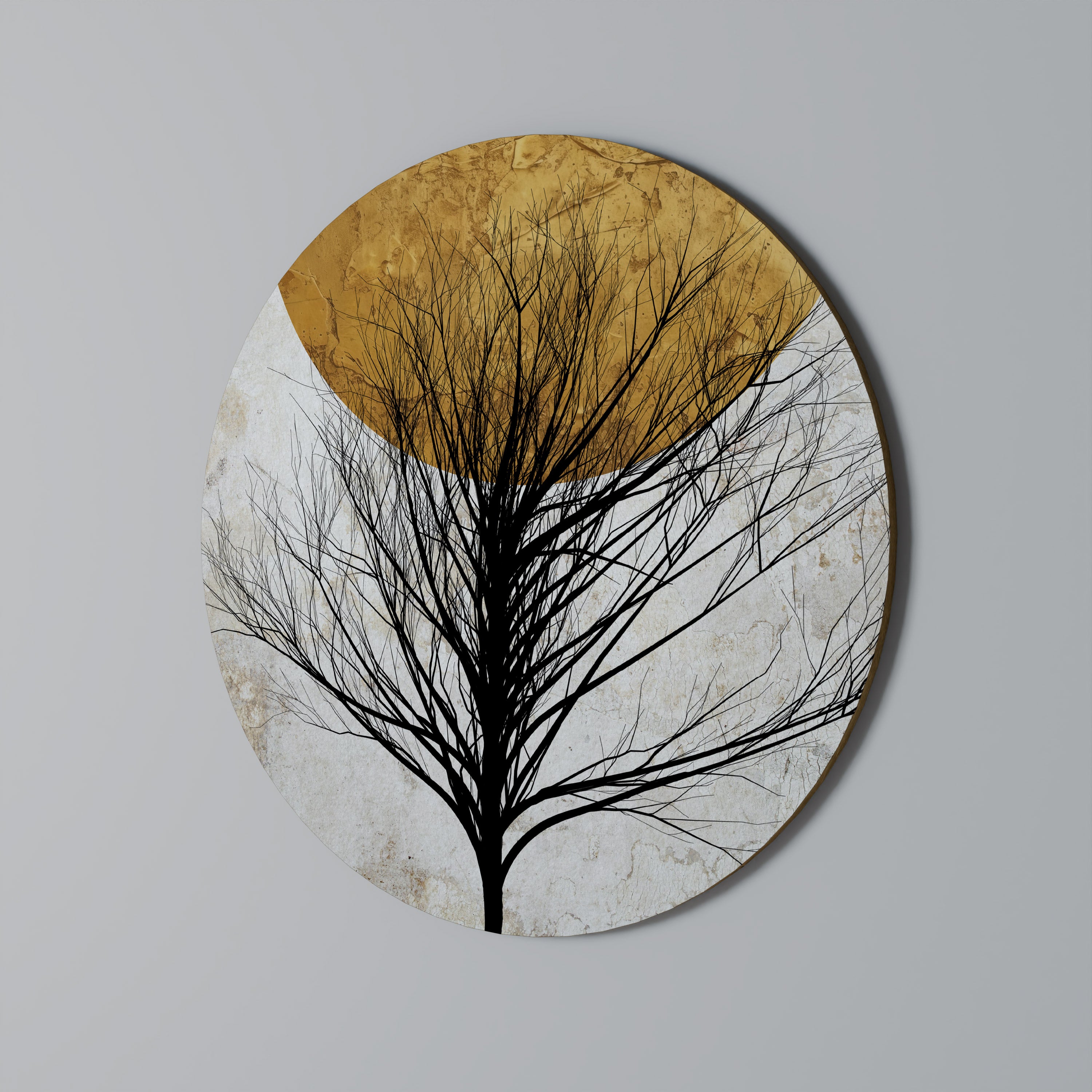 Στρογγυλή Τέχνη Τοίχου LONELY TREE